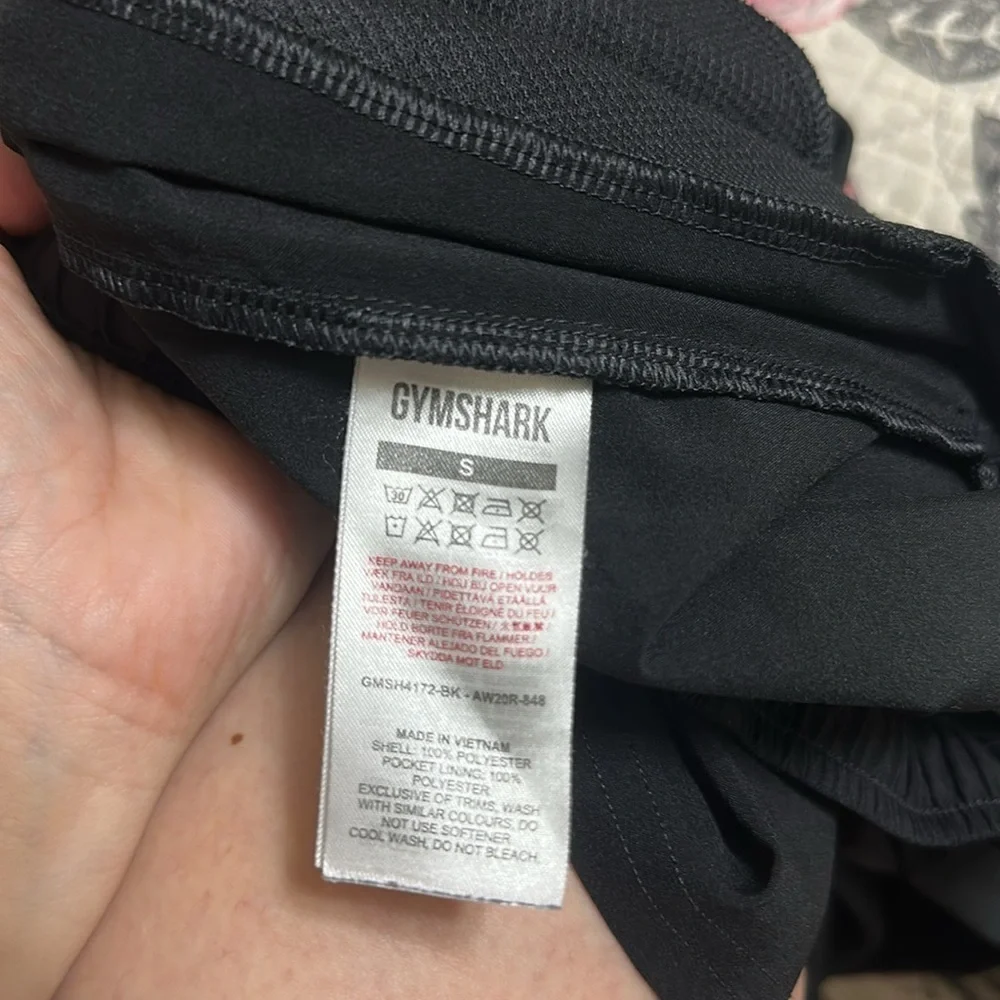 EUC Gymshark‎ Black Athletic Shorts